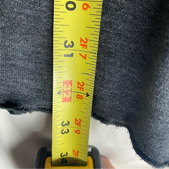 Vex Collection Patchwork Artsy Abstract Floral Cowl Neck Grey Dress Soft Sz 38 - Picture 9 of 9